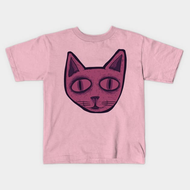 purplecat Kids T-Shirt by revjosh